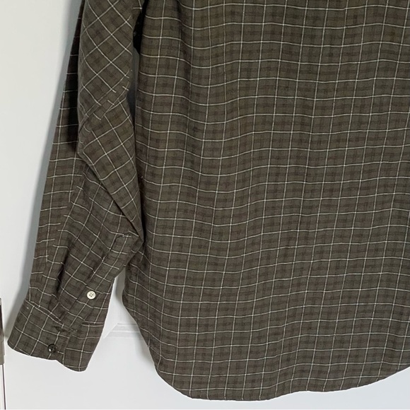 rag & bone Brown Plaid Casual Button Down Shirt - Picture 10 of 14